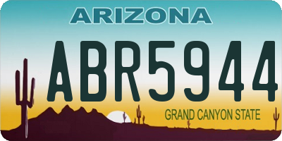 AZ license plate ABR5944