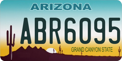 AZ license plate ABR6095