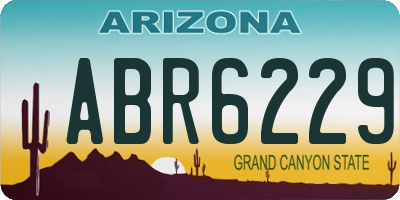 AZ license plate ABR6229