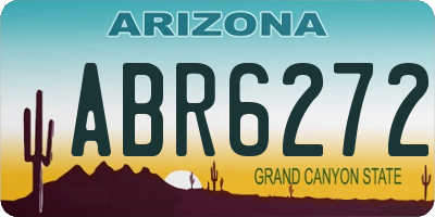 AZ license plate ABR6272