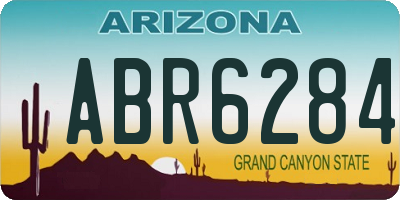 AZ license plate ABR6284