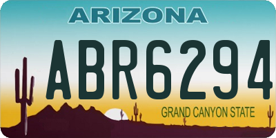 AZ license plate ABR6294