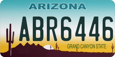 AZ license plate ABR6446