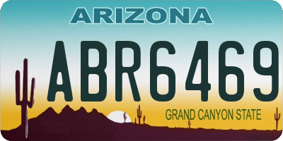 AZ license plate ABR6469