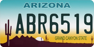 AZ license plate ABR6519