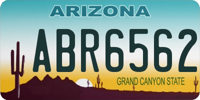 AZ license plate ABR6562