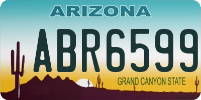 AZ license plate ABR6599