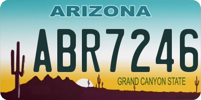 AZ license plate ABR7246