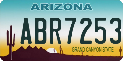 AZ license plate ABR7253