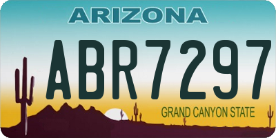 AZ license plate ABR7297
