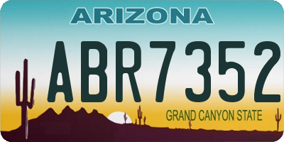 AZ license plate ABR7352