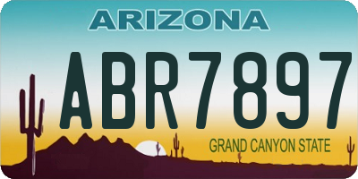AZ license plate ABR7897