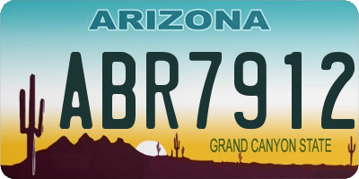 AZ license plate ABR7912