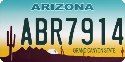 AZ license plate ABR7914