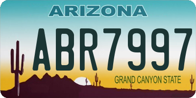 AZ license plate ABR7997