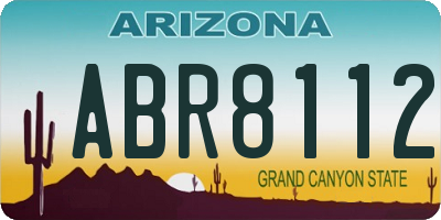 AZ license plate ABR8112