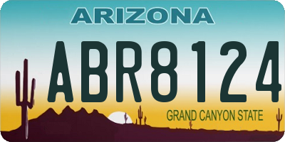 AZ license plate ABR8124