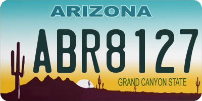 AZ license plate ABR8127