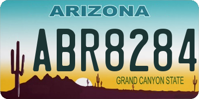 AZ license plate ABR8284