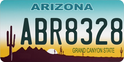 AZ license plate ABR8328