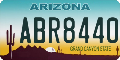 AZ license plate ABR8440