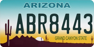 AZ license plate ABR8443