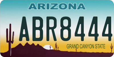 AZ license plate ABR8444