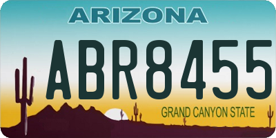 AZ license plate ABR8455