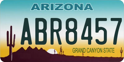 AZ license plate ABR8457