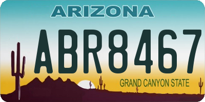 AZ license plate ABR8467