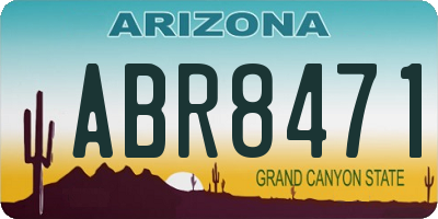 AZ license plate ABR8471