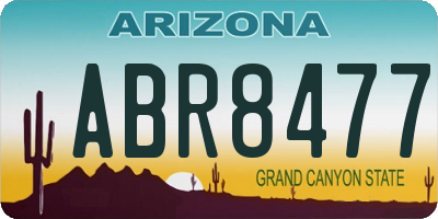 AZ license plate ABR8477