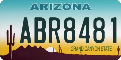 AZ license plate ABR8481