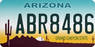 AZ license plate ABR8486