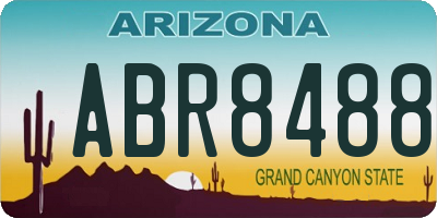 AZ license plate ABR8488
