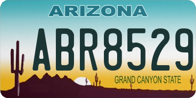 AZ license plate ABR8529