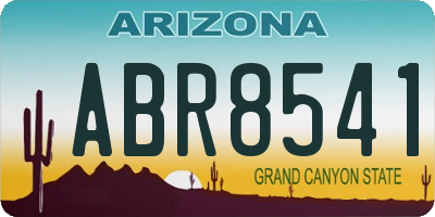AZ license plate ABR8541