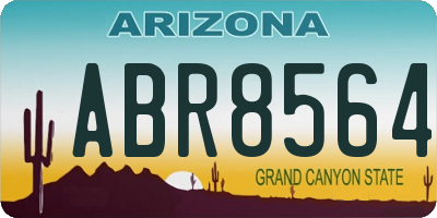 AZ license plate ABR8564