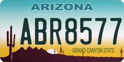 AZ license plate ABR8577