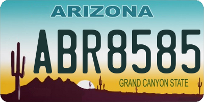AZ license plate ABR8585