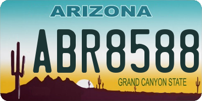 AZ license plate ABR8588