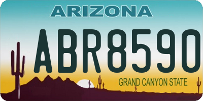 AZ license plate ABR8590