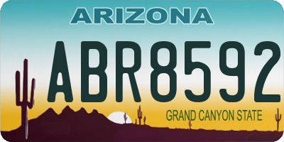 AZ license plate ABR8592