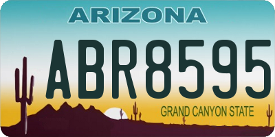 AZ license plate ABR8595