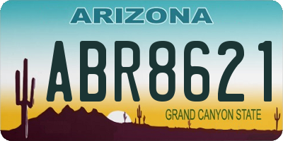 AZ license plate ABR8621