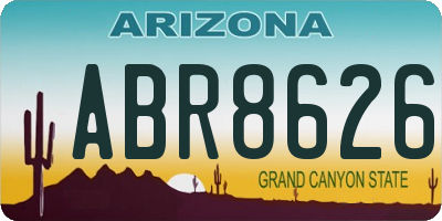 AZ license plate ABR8626