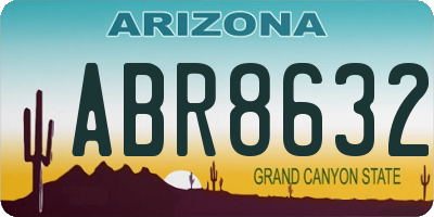 AZ license plate ABR8632