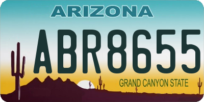 AZ license plate ABR8655