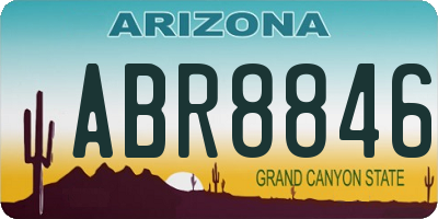 AZ license plate ABR8846