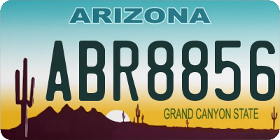 AZ license plate ABR8856